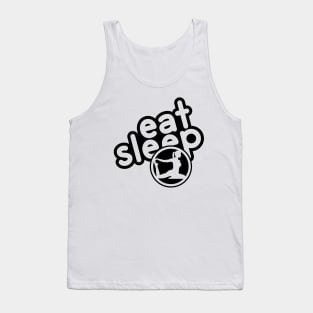 Eat Sleep Yoga - black Tank Top